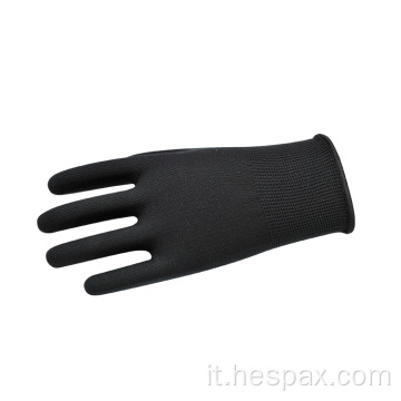 Hespax Work Giovane protettive in nylon nero a maglia